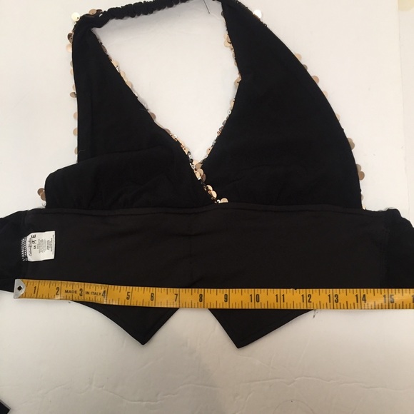 Mariachi costume fringe sequins halter top - Picture 7 of 7